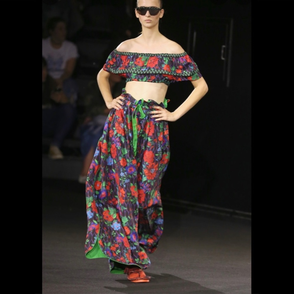 Kenzo x H&M Tropical Floral Off Shoulder top